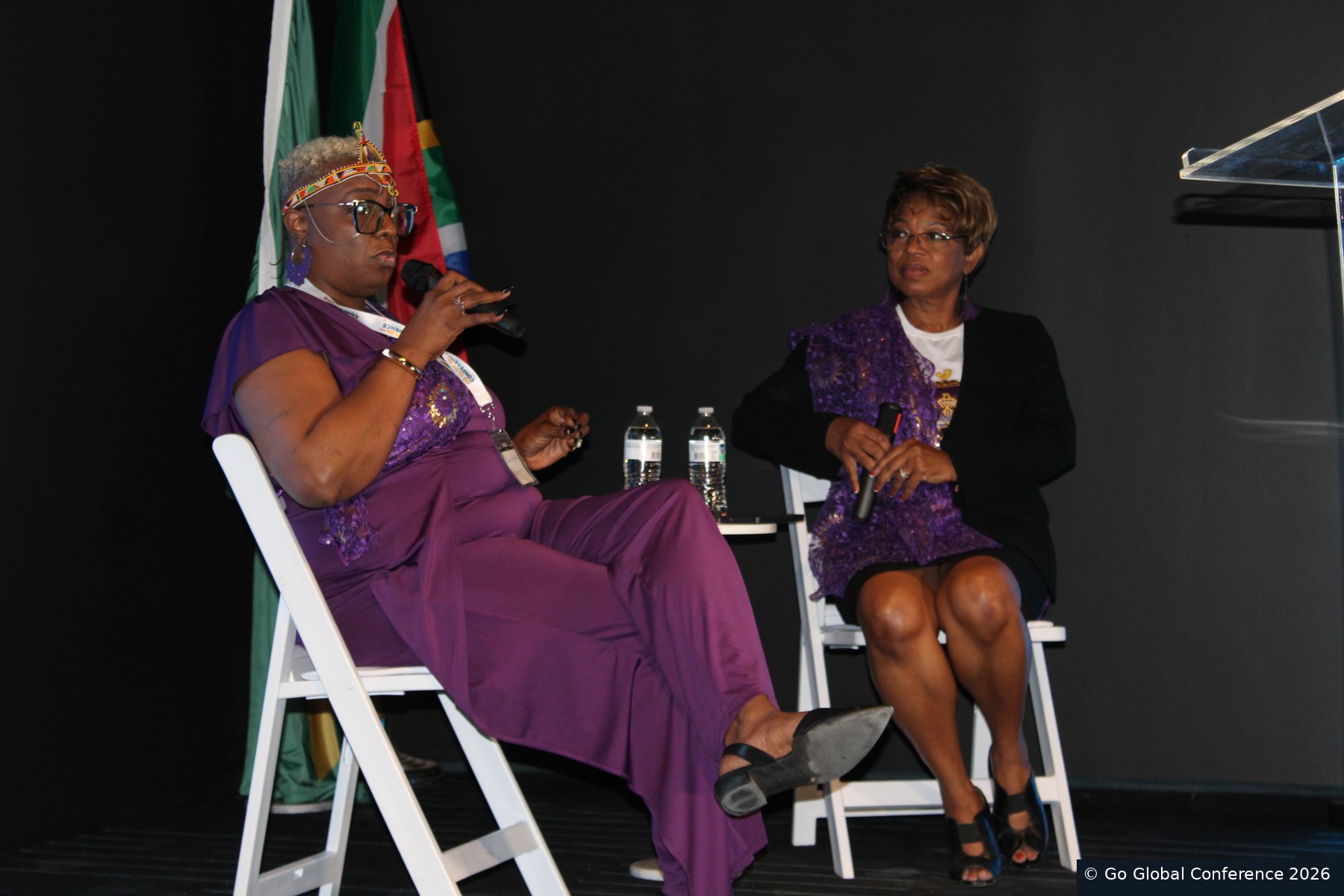 A conversation between conference participants · GGC 2026