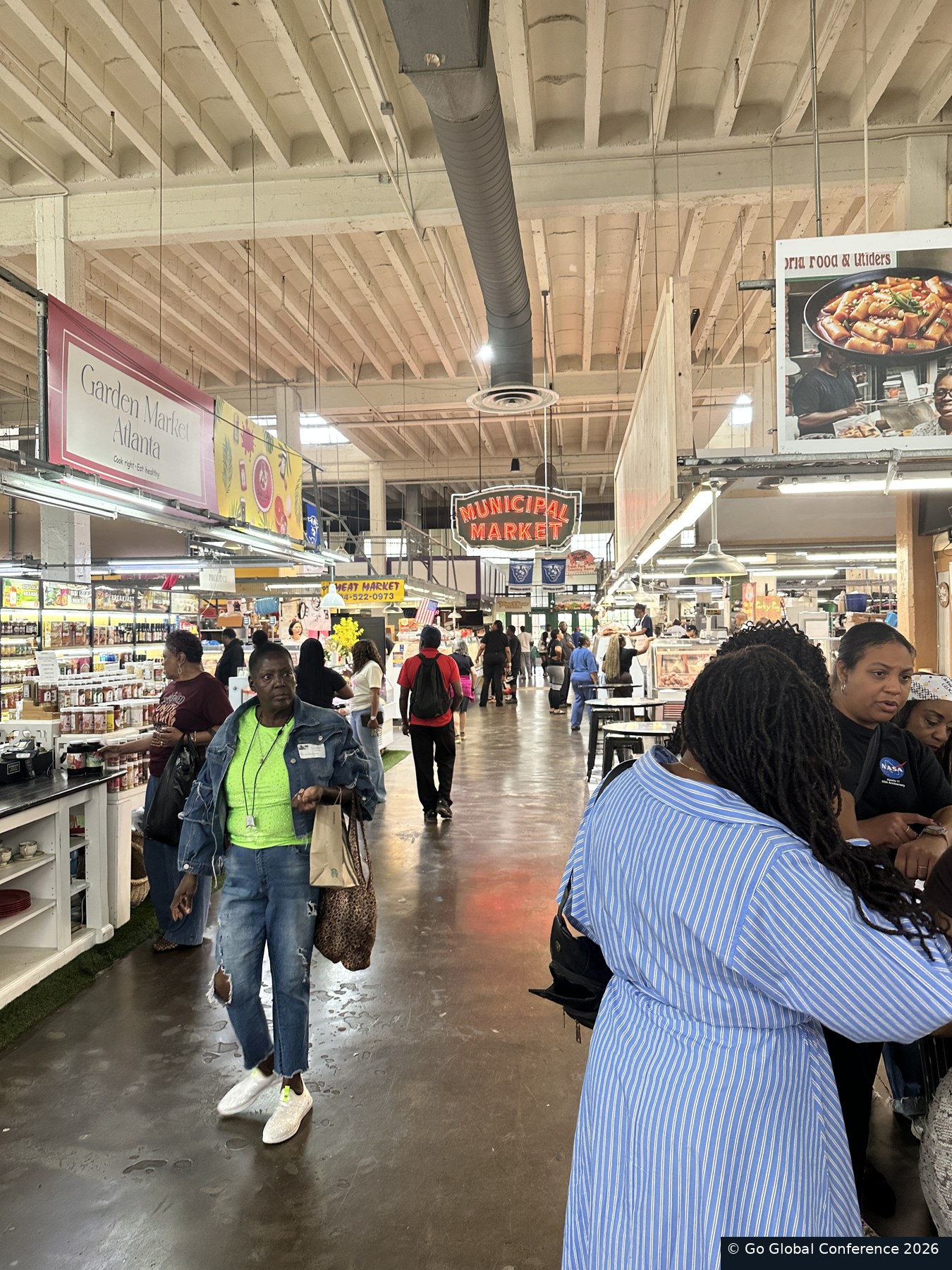 Delegates inside the Municipal Market · GGC 2026
