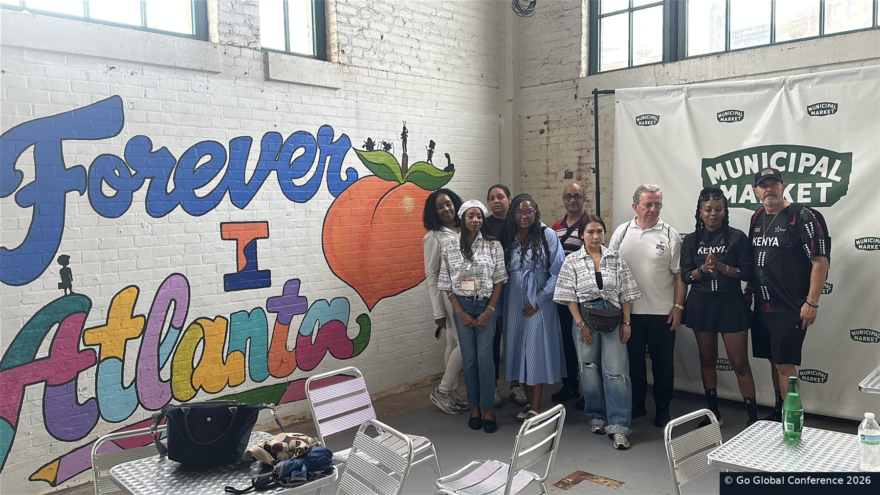 Delegates together at Sweet Auburn Municipal Market · GGC 2026