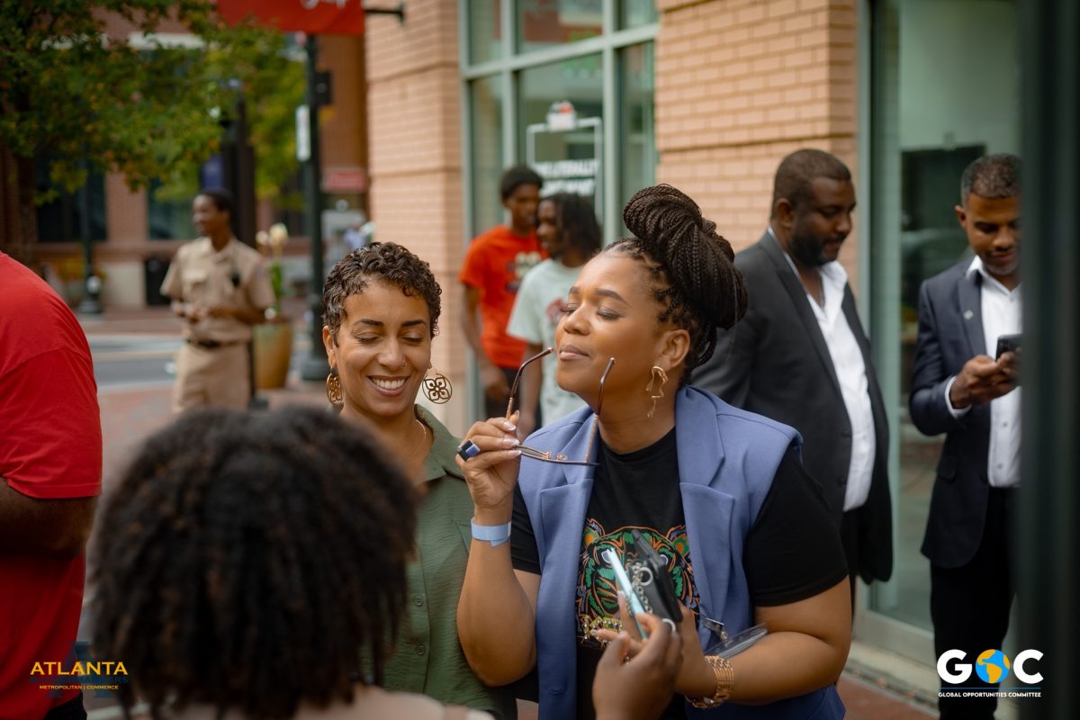 Business owners meeting during a matchmaking round