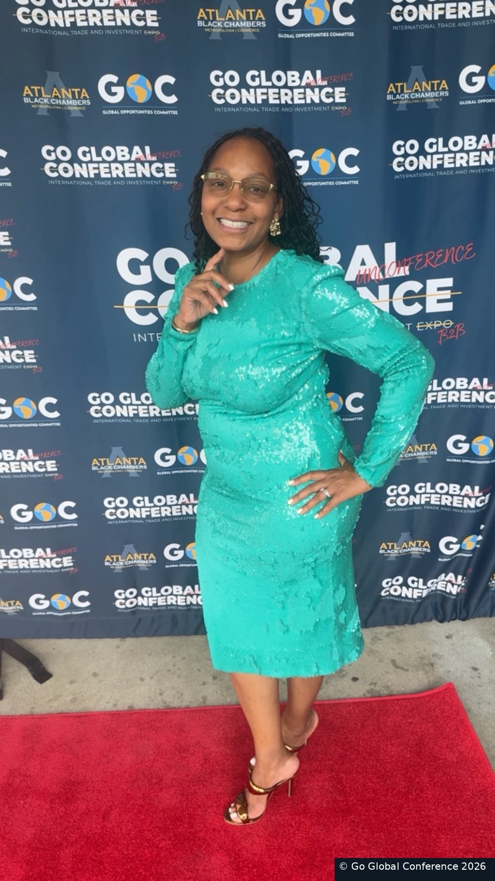 A delegate at the welcome reception · GGC 2026