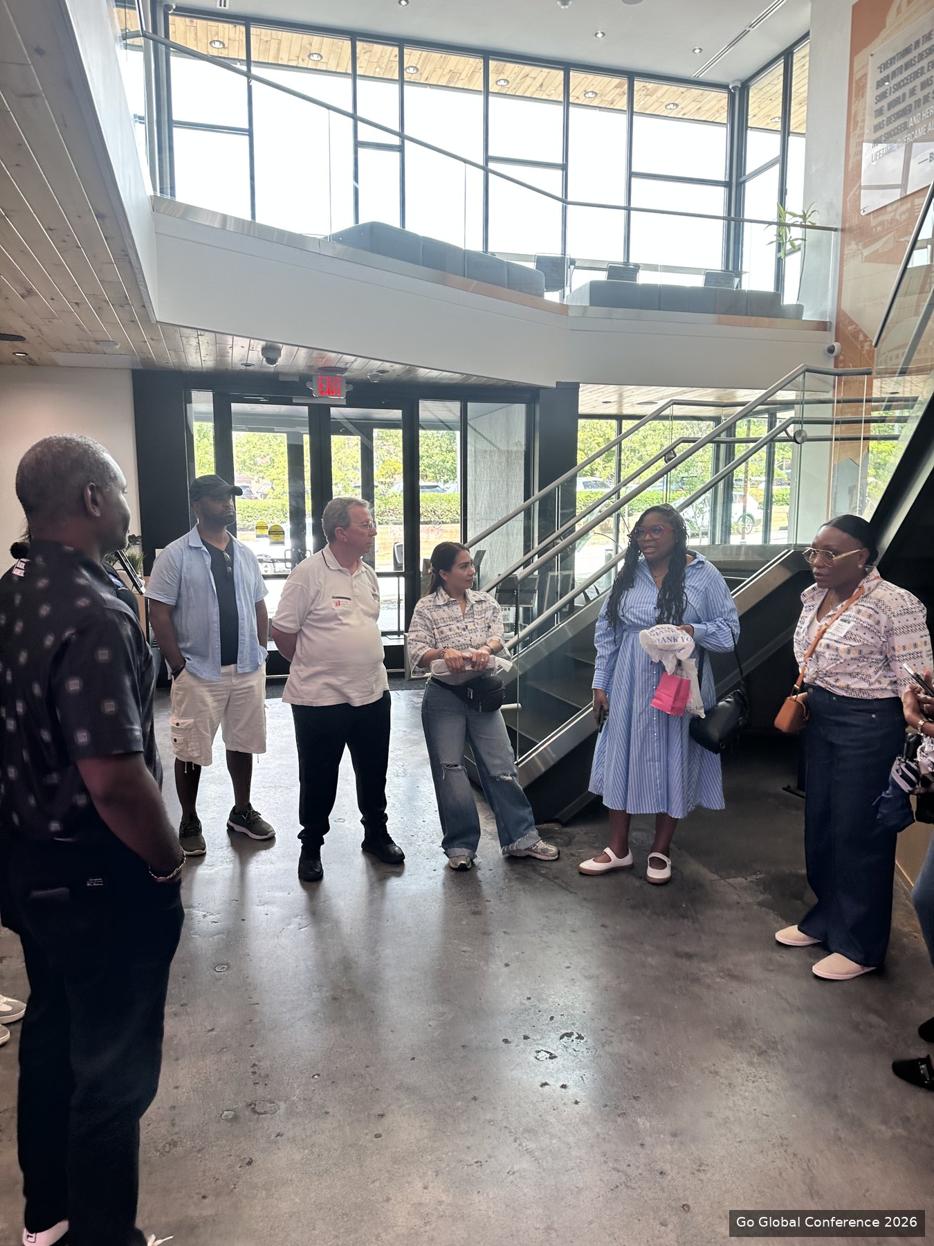 Delegates gathering in the Russell Center lobby · GGC 2026