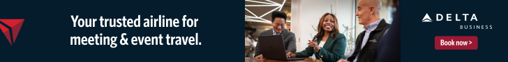 Delta Business, your trusted airline for meeting and event travel, book now