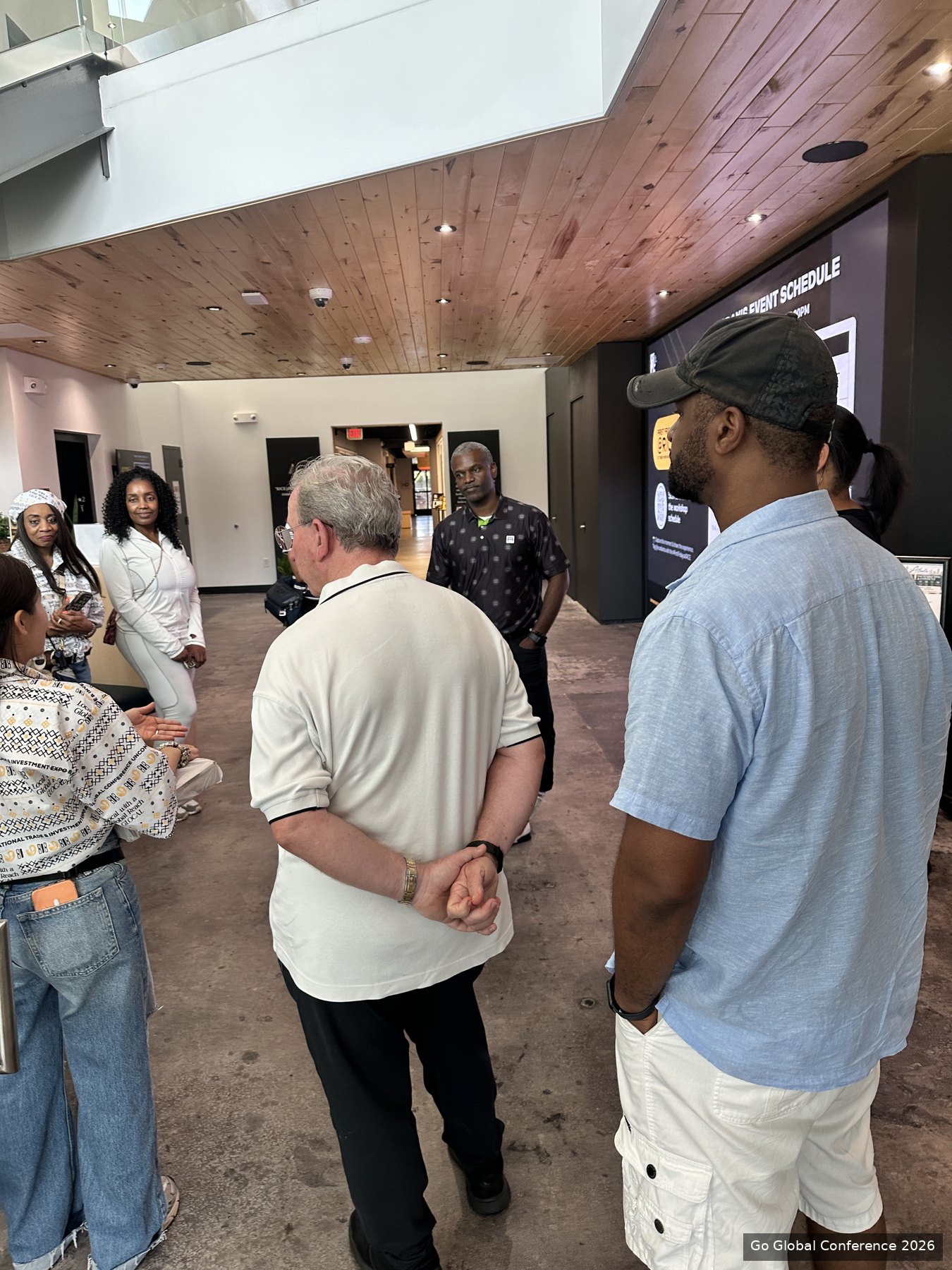 Conversations during the Russell Center tour · GGC 2026